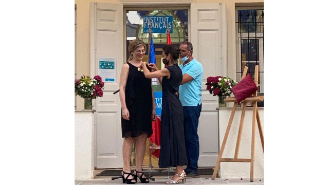 Carla Eddé (FLSH, 1996) Chevalier de l'Ordre des Palmes Académiques